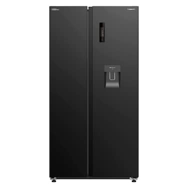Panasonic Side By Side Door Refrigerator NR-BS80DMK, Black, 610 L, Prime Fresh
