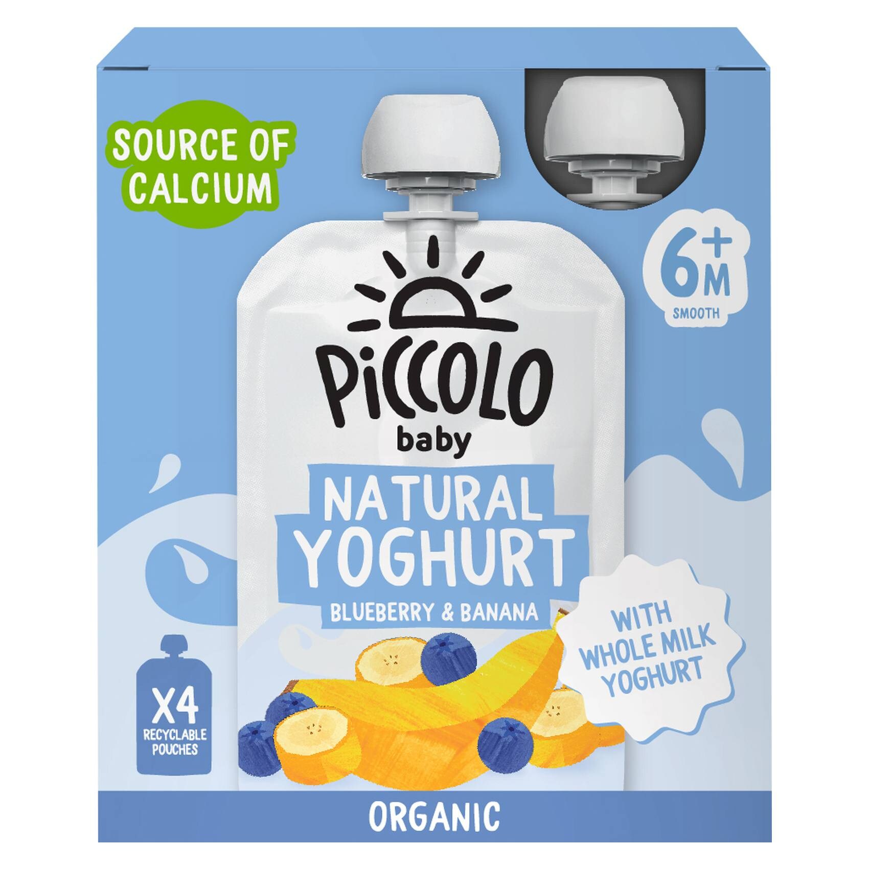 Buy Piccolo Baby No Added Sugar Organic Blueberry and Banana
