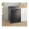 Bosch, 12 Place Settings, Freestanding Dishwasher, EcoSilence Drive, VarioDrawer &ndash; SMS4HMC25M Brushed Black Steel