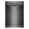 Bosch, 12 Place Settings, Freestanding Dishwasher, EcoSilence Drive, VarioDrawer &ndash; SMS4HMC25M Brushed Black Steel