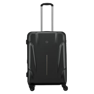 وينغر رايون حقيبة  سفر صلبة بعجلات ، 68 سم - أسود