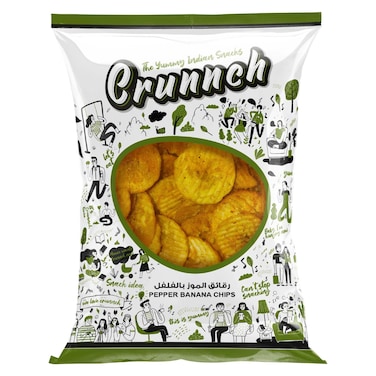 Crunnch Pepper Banana Chips, 150g