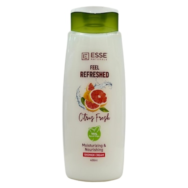 Esse Naturals Feel Refreshed Shower Cream, Citrus Fresh, 400ml
