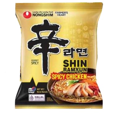 Nongshim Spicy Chicken Ramyun Instant Noodles, 120g