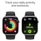 Apple Watch Series 11 42 mm Smartwatch, GPS + Cellular, Space Gray Aluminum Case with Black Sport Band, Medium/Large