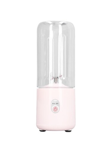 Xinwe Portable Blender, Portable Juicer Cup 6 Blades Strong Power Easy To Use USB Rechargeable for Home (Pink)
