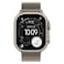 Apple Watch Ultra 3 49 mm Smartwatch, GPS + Cellular, Natural Titanium Case with Natural Titanium Milanese Loop, Large