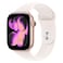 Apple Watch Series 11 46 mm Smartwatch, GPS, Rose Gold Aluminum Case with Light Blush Sport Band, Medium/Large