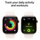 Apple Watch Series 11 42 mm Smartwatch, GPS + Cellular, Gold Titanium Case with Light Blush Sport Band, Medium/Large