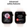 Apple Watch Series 11 42 mm Smartwatch, GPS + Cellular, Gold Titanium Case with Light Blush Sport Band, Medium/Large