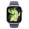 Apple Watch Series 11 46 mm Smartwatch, GPS, Silver Aluminum Case with Purple Fog Sport Band, Small/Medium