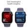 Apple Watch Series 11 46 mm Smartwatch, GPS, Silver Aluminum Case with Purple Fog Sport Band, Small/Medium
