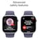 Apple Watch Series 11 42 mm Smartwatch, GPS, Silver Aluminum Case with Purple Fog Sport Band, Medium/Large