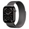 Apple Watch Series 11 46 mm Smartwatch, GPS + Cellular, Slate Titanium Case with Slate Milanese Loop, Small/Medium