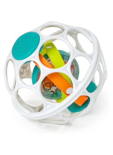 Baby Einstein - Grip &amp; Spin Oball Easy Grasp Rattle Toy, BPA Free, 0+ Months