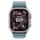 Apple Watch Ultra 3 49 mm Smartwatch, GPS + Cellular, Natural Titanium Case with Light Blue Alpine Loop, Large