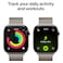 Apple Watch Series 11 42 mm Smartwatch, GPS + Cellular, Natural Titanium Case with Natural Milanese Loop