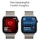 Apple Watch Series 11 42 mm Smartwatch, GPS + Cellular, Natural Titanium Case with Natural Milanese Loop