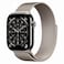 Apple Watch Series 11 42 mm Smartwatch, GPS + Cellular, Natural Titanium Case with Natural Milanese Loop