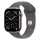 Apple Watch Series 11 42 mm Smartwatch, GPS + Cellular, Natural Titanium Case with Stone Gray Sport Band, Small/Medium