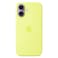 Apple Silicone Case with MagSafe for iPhone 17, Neon Yellow