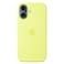 Apple Silicone Case with MagSafe for iPhone 17, Neon Yellow