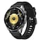 Huawei Watch GT6 46 mm Smartwatch with Atum Strap, Bluetooth, GPS, Black