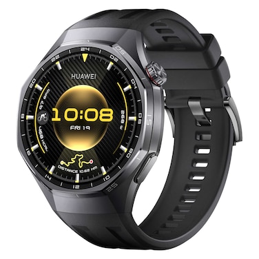 Huawei Watch GT6 Pro 46 mm Smartwatch with Atum Strap, Bluetooth, GPS, Black