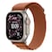 Apple Alpine Loop with Natural Titanium Finish for 49 mm Smartwatch, Terracotta, Large