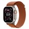 Apple Alpine Loop with Natural Titanium Finish for 49 mm Smartwatch, Terracotta, Medium