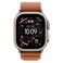 Apple Alpine Loop with Natural Titanium Finish for 49 mm Smartwatch, Terracotta, Medium
