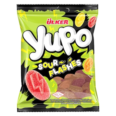 Ulker Yupo Sour Flashes Soft Candy, 65g