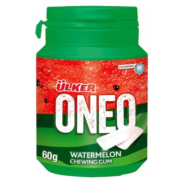 Ulker Oneo Sugarfree Watermelon Chewing Gum, 60g