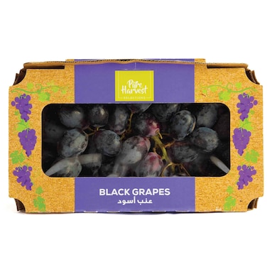 Pure Harvest Black Grapes Seedless 500g