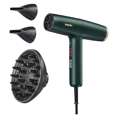 BaByliss Digital Hair Dryer D6555DSDE, Dark Green, 1600 W, Ionic Technology