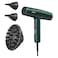 BaByliss Digital Hair Dryer D6555DSDE, Dark Green, 1600 W, Ionic Technology