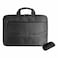 Tucano Topload Laptop Bag for 13 inch/14 inch Laptop with Wireless Mouse, Black