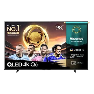 Hisense 98-Inch 4K Ultra HD, Smart QLED TV, Q6Q, Black