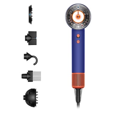 دايسون سوبرسونيك نيورال مجفف شعر HD16 - أزرق فينكا وتوباز، قدرة 1600 واط، بثلاث إعدادات دقيقة لتدفق الهواء