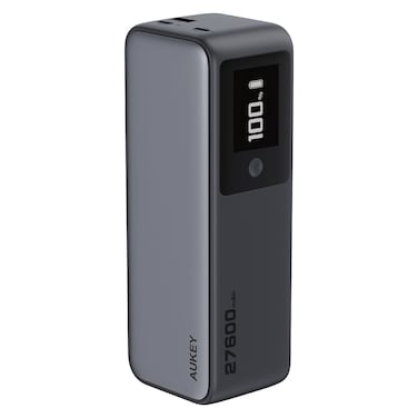 Aukey USB PD Port Laptop Power Bank, Black, 27600mAh