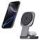 AUKEY MagFusion L Qi2 Foldable 2-in-1 Magnetic Wireless Charging Station, 15W, Grey
