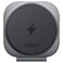 AUKEY MagFusion L Qi2 Foldable 2-in-1 Magnetic Wireless Charging Station, 15W, Grey