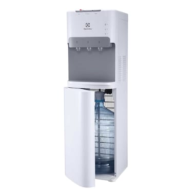 Electrolux Bottom Loading Water Dispenser &amp; Water Cooler, 3 Water Spouts, Hot, Cold &amp; Ambient Temperature, with Child Safety Lock, LED Indicator, Floor Standing, for Home &amp; Office, EDBMFDXWG, White