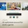 شريط صوت LG S20A بقناتين 2.0 مع Dolby Audio، يدعم الاتصال عبر البلوتوث و HDMI.
