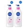 Nivea Natural Glow UV Filter Body Lotion for Normal to Dry Skin, 400ml Pack of 2