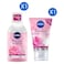 Nivea Rose Care Micellar Water in Oil, 400ml + Rose Care Micellar Rose Water Face Wash, 150ml