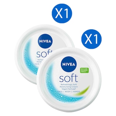 Nivea Soft Moisturizing Cream, 100ml+300ml
