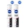 Nivea Black &amp; White Invisible Anti-Perspirant Deodorant Spray, Clear, 150ml Pack of 2