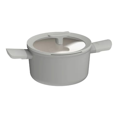 BergHoff Balance Leo, Aluminium Covered Casserole, Non-Stick, Moonmist, 3L, 20cm