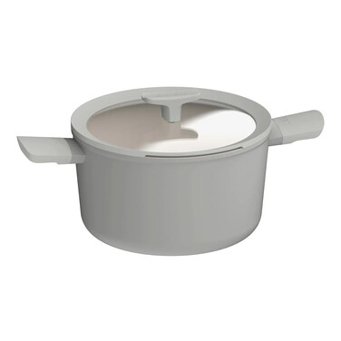 بيرغهوف بالانس ليو قدر طهي مع غطاء من الألمنيوم، غير لاصق، لون  سعة 5.5 لتر، 24 سم - مون ميست